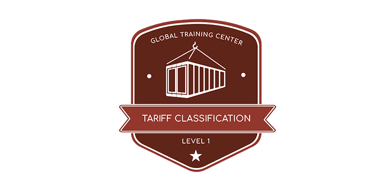 Tariff Classification – Level 1