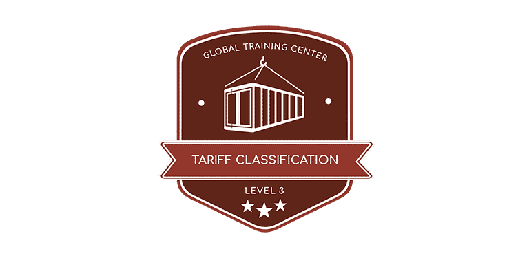 Tariff Classification – Level 3